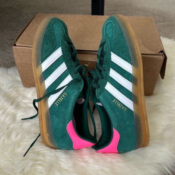 Adidas gazelle collegiate green lucid pink - Picture 5 of 16